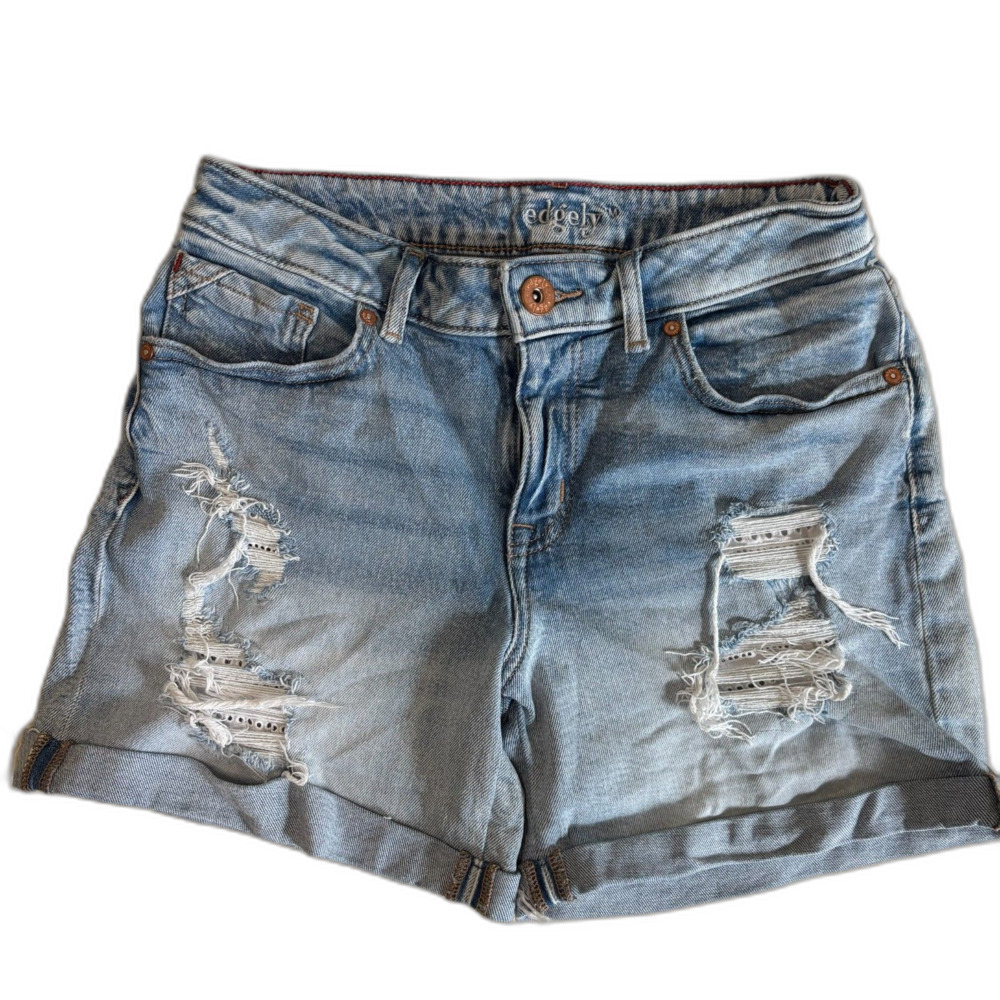 Womens Jean Shorts 6 Ripped Summer Cowgirl Casual Barn Ranch Western